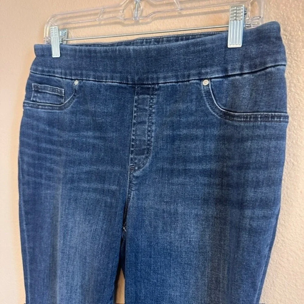 Chico's Women's Pull On Jegging Ankle Denim Blue Stretch‎ Jeans 8